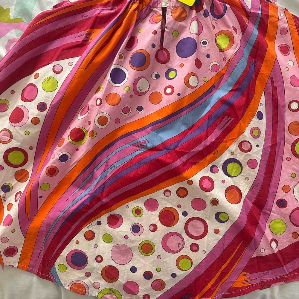 Emilio Pucci Pink and Orange Kids Dress